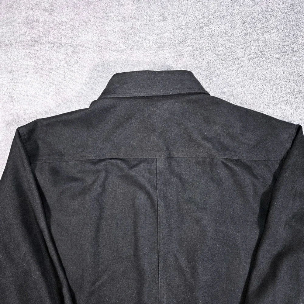 Levis‎ Mens XL Black Lined Shirt Jacket Heavyweight Canvas Shacket Utility Coat